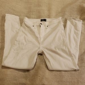 Abercrombie Ultra High Rise White Jeggings